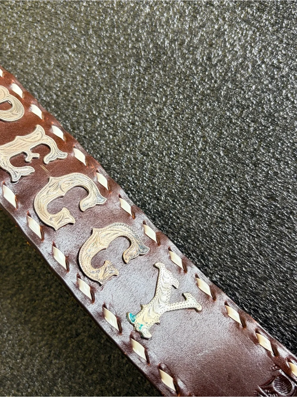 Vintage leather belt